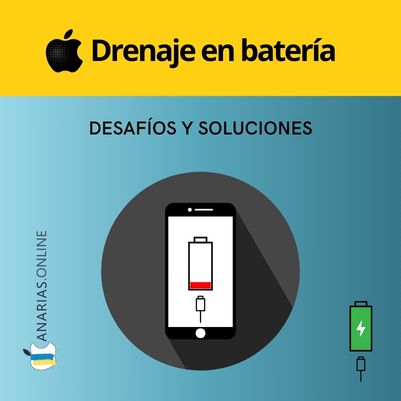 Drenaje rápido de la batería y problemas de carga en iPhones en la práctica.